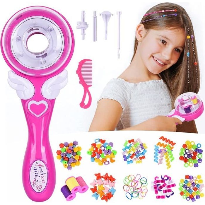 Machine à Tresser Les Cheveux,électrique Machine à Tresser Automatique pour Enfants,Outils de Coiffure de Jouets,Cadeaux pour filles