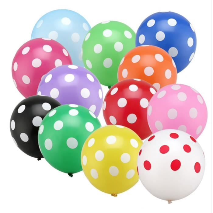 5 Pack Assortiment Ballons Qualatex Métallique Pois Pastel Fête Anniversaire