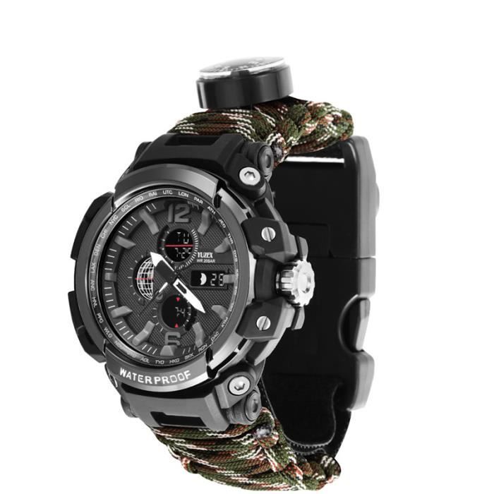 Bracelet De Survie En Paracorde SagaSave - Réglable, Résistance 249 Kg