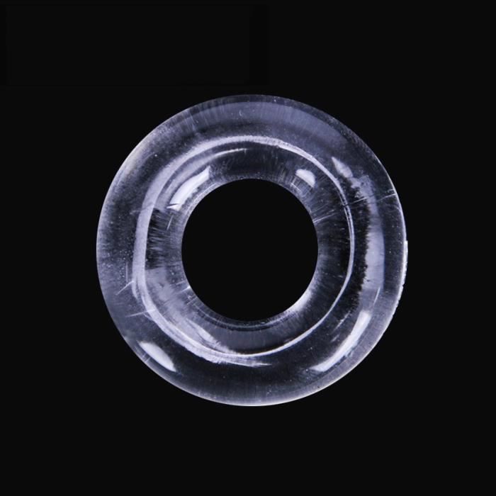 Anneau Du Plaisir (cockring) Extensible En Silicone Blanc - Pour Homme - 50/40/5 Mm