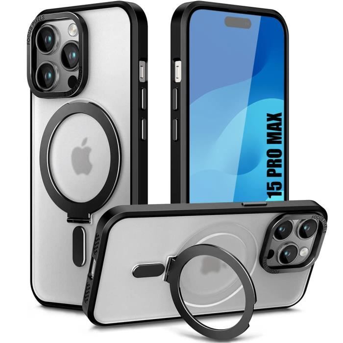 Coque 360° Complète Pour IPhone 13 à 16 Pro Max - Protection Anti-rayures Hybride TPU+PC - Noire