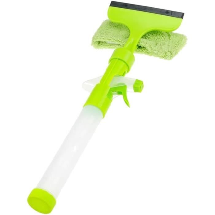 Nettoyeur De Vitre Raclette, Brosse De Nettoyage 2 En 1 Pour Vitre Et