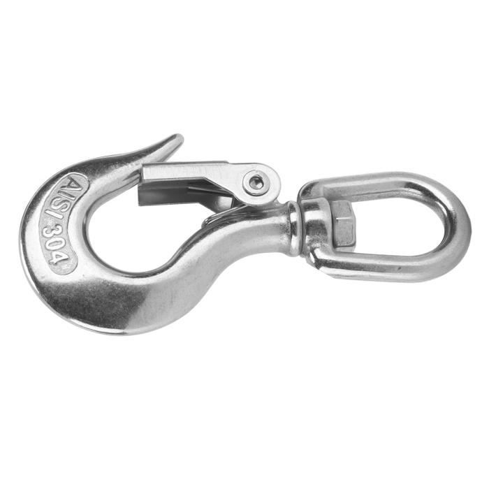 Mousqueton Pivotant En Acier Inoxydable 316 - Longueur 98 Mm - Pour Plongée, Laisse Chien, Camping - Résistant à L'Eau De Mer, Rotation 360° - 11