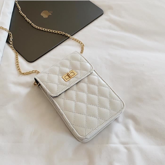 Bleu Fangoo Petit sac à bandoulière pour téléphone Sac à bandoulière pour femme petit portefeuille avec 2 sacs de téléphone en cuir PU à fermeture éclair avec fentes pour cartes de crédit