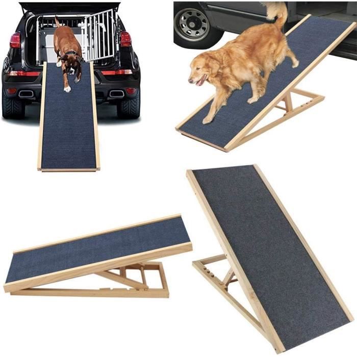 Rampe Pliable Pour Chien YRHome - Jusqu'à 90kg, Anti-dérapante - Pour Voiture, SUV, Camion