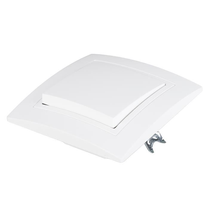 Lot De 10 Interrupteurs De Porte D'Armoire Greluma - Tactiles Blancs 250V 1A - Allumage Auto Lumière Placard Garde-Robe