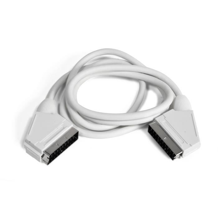 Philips SWV2255W Câble Péritel 1,5m Avec Gaine En PVC