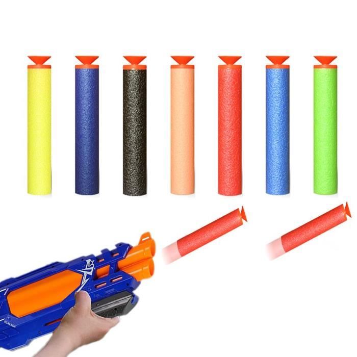 200 Fléchettes Nerf Recharge - 7.2cm Mousse Souple | Compatible N-Strike Elite Mega Blasters | Jeu Extérieur