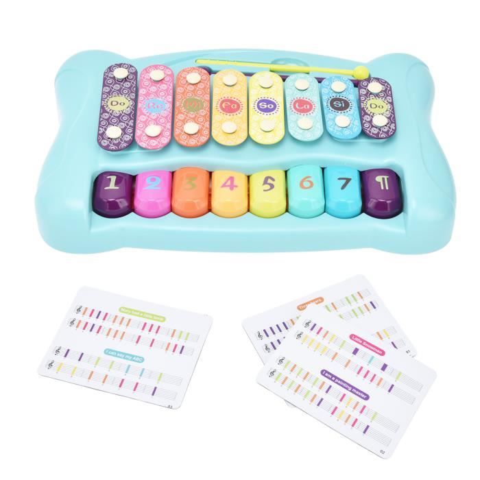 Piano Enfant 3 Ans Piano Jouet Bébé 1-3 Ans Avec Microphone - 22 Touches, Lumières LED - Éveil Musical Rose Piano Jouet Bébé 1 An