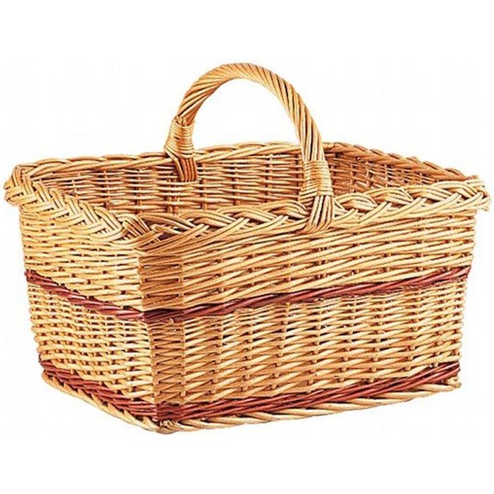 sac osier rectangulaire