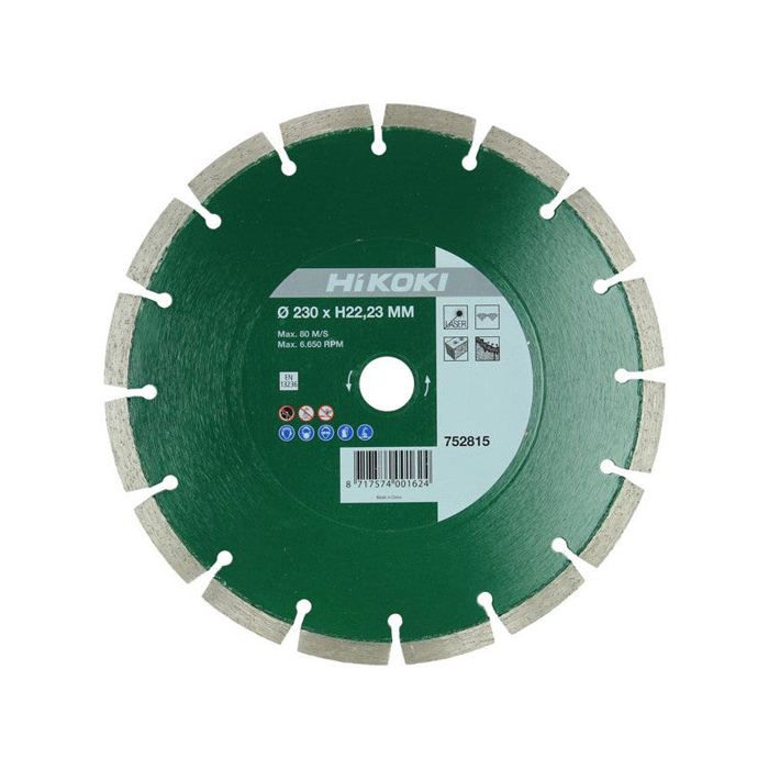 Disque diamant Ø125mm Proline HIKOKI 752812 al.22.2 seg. 10 universel fritté - vue 2