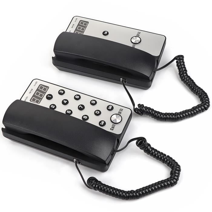 Téléphone Livre Audio Vintage - Enregistreur Vocal Pour Mariage, Anniversaire, Cadeau Souvenir - Rouge