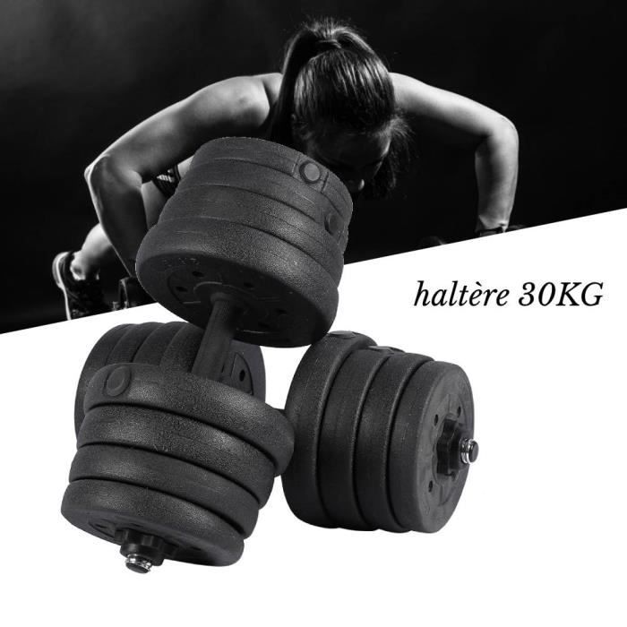 Haltères Réglables DH FitLife 3 à 25kg - Set 5 En 1 Pour Musculation à Domicile - Poignée Ergonomique