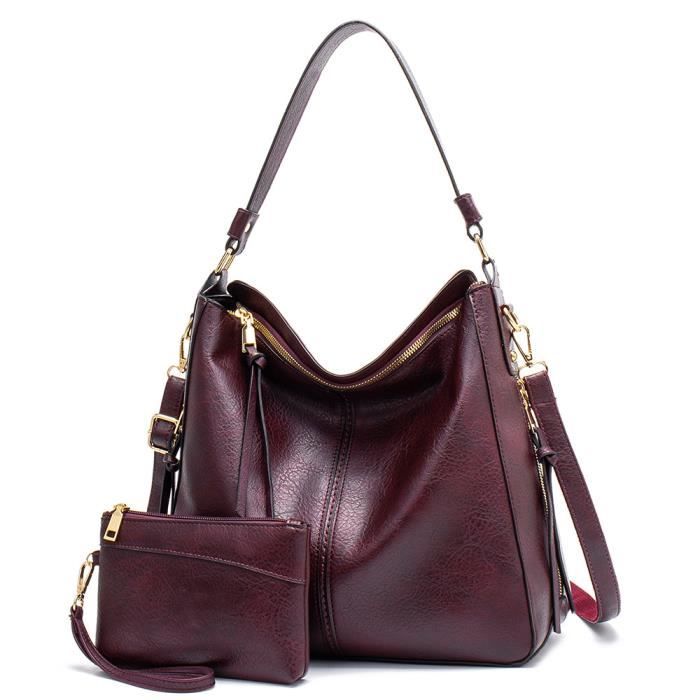 Sac à Main Eshow Bandoulière Grande Capacité – Multicolore, Faux Cuir, Dimensions 42x33x16 Cm