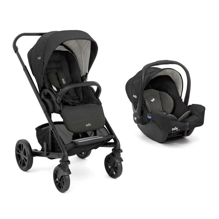 JOIE Chrome 2en1 Poussette compacte pliable avec siège auto GEMM