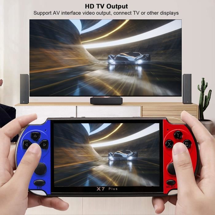 Console De Jeu Portable Rétro X12 - Écran 5.1 Pouces, 3000+ Jeux, 8Go, Sortie TV, Cadeau Enfants