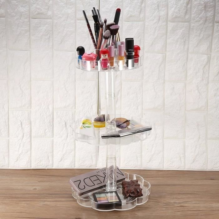 3PCS Présentoirs Acrylique Ronds 8/10/12cm - Supports Transparents Pour Cosmétiques, Parfums, Bijoux Et Collections