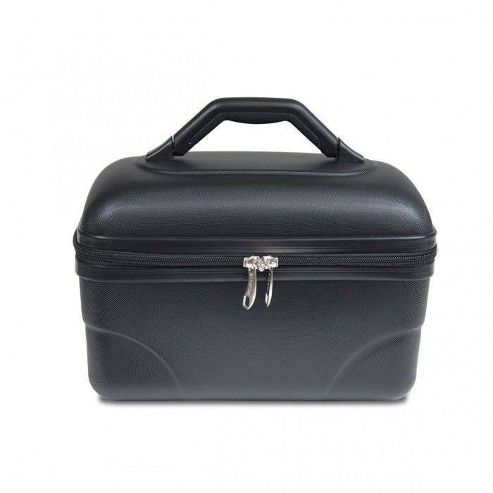 Vanity Rigide KINSTON – (ABS) - Noir - Grande capacité L 30 x H 17 x P 18 cm