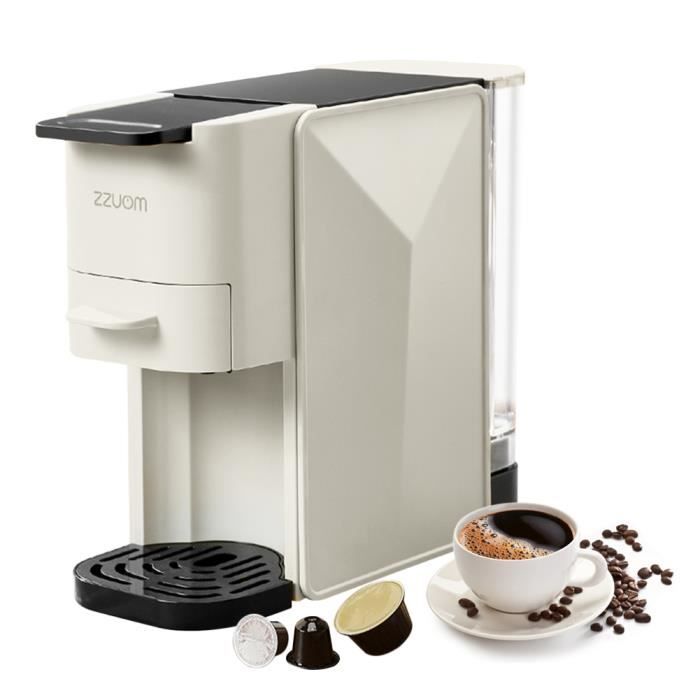 Machine à Café à Capsules - MOOHOP - 3 IN 1 - 20 bars - Réservoir 700 ml - Blanc