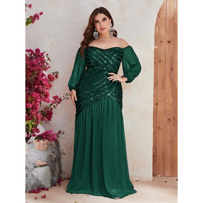 Robe de Soirée Longue Sans Bretelles de Forme A/Princesse avec Paillettes et Fente Sur le Côté main image 1