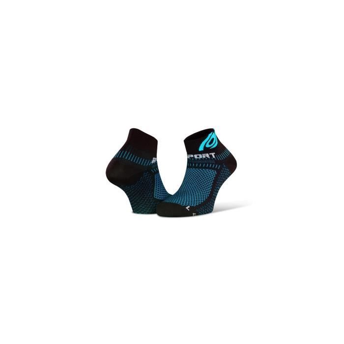 Chaussettes Running BV SPORT Ligth 3D Courte Noir / Bleu PE 2020