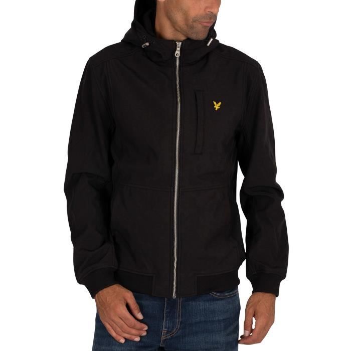 Veste Softshell pour Homme Lyle & Scott - Noir - Manches longues - Respirant