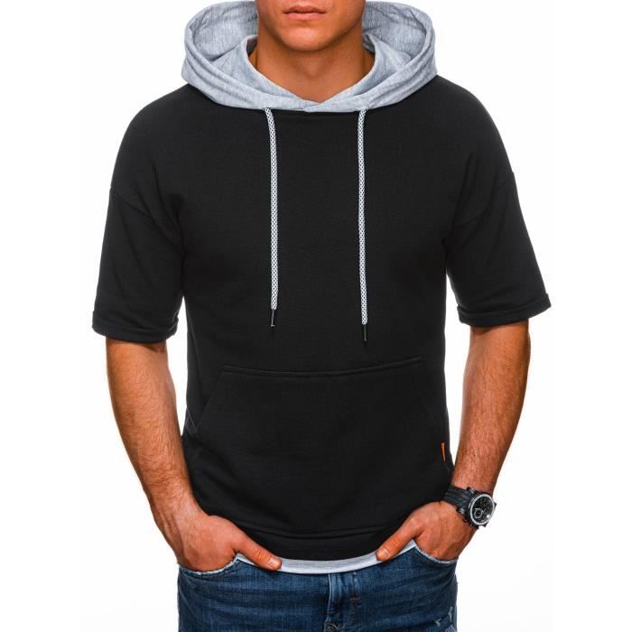 Hoodie manche on sale courte homme