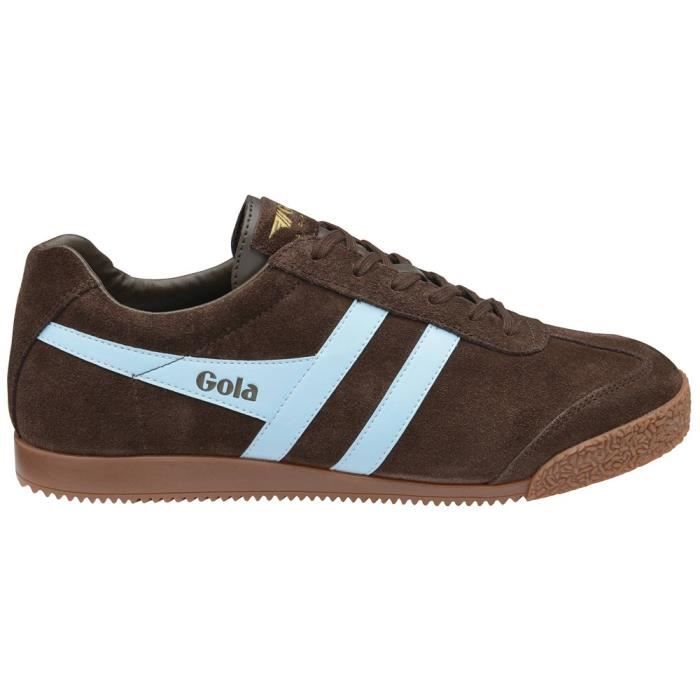 Gola Baskets Gola Harrier Suede Marron - Homme/Adulte - GOLA - Harrier Suede - Marron - Lacets - Daim-Nubuck - Plat