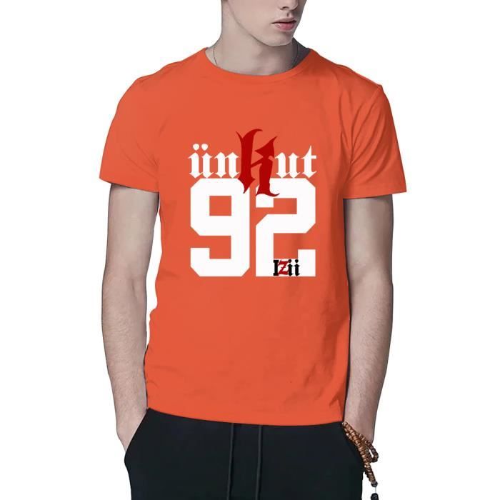T shirt Booba Unkut 92i 3 imprim manches courtes avec