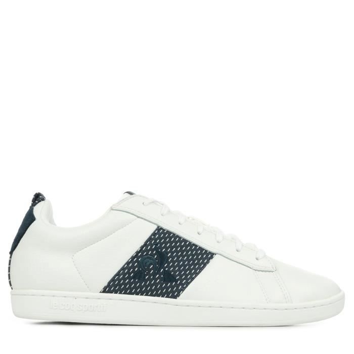 Basket Le Coq Sportif Court one Bleu Homme - LE COQ SPORTIF - Lacets -  Textile Bleu - Cdiscount Chaussures