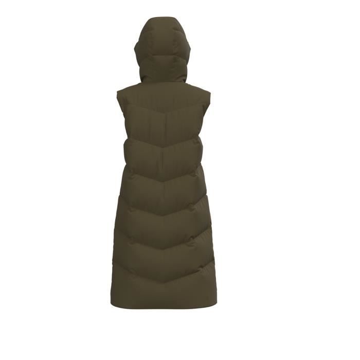 Doudoune longue femme Pieces Jamilla - Vert - Sports dhiver - Respirant et Imperméable