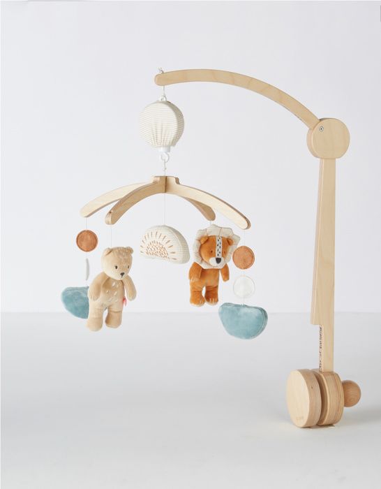 Mobile musical en bois - Newborn