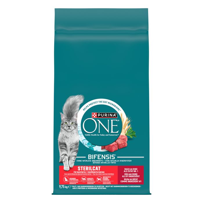 PURINA ONE Croquettes Bifensis - Aliment complet pour chats adultes - 9,75 kg