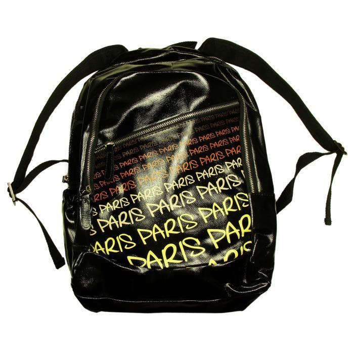 Robin Ruth - Sac à Dos Paris Médium - Noir, Jaun Noir, Jaune ...