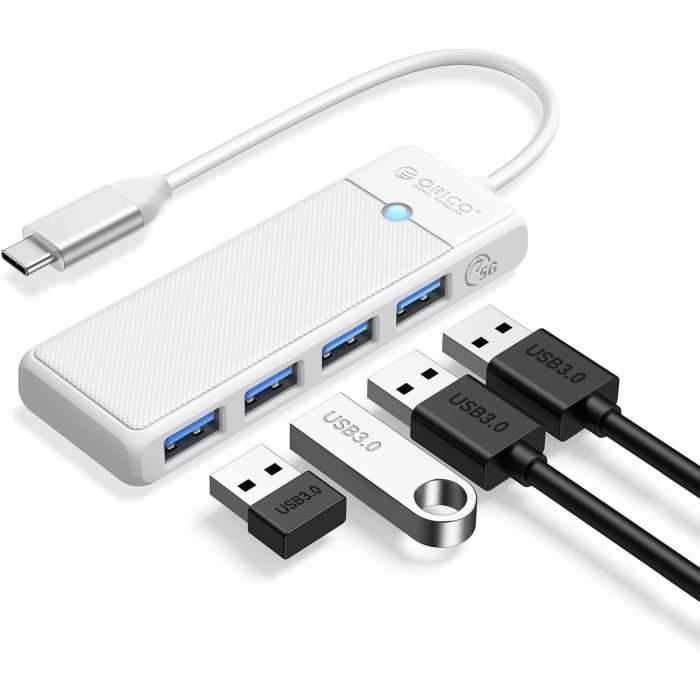 Hub Usb, Hub Usb C Multiport Usb Pour Laptop,Surface Pro, Xps, Clés Usb ...
