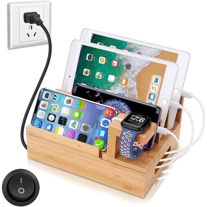 Station de charge multi-USB pour téléphone portable,chargeur de bureau