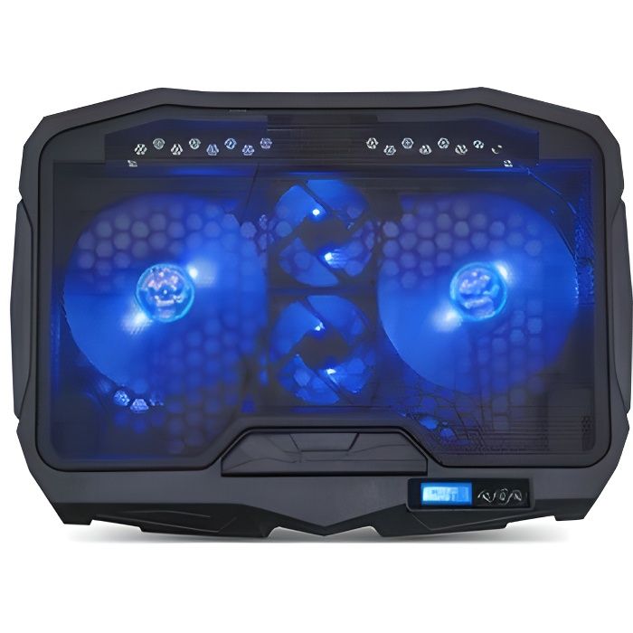 Refroidisseur pour ordinateur portable 17 Spirit of Gamer Airblade 600 – avec 4 ventilateurs à rétroéclairage bleu
