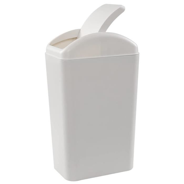 Poubelle Plastique Avec Poignées - 30x25x25cm - Bleu Foncé - Pour Maison, Bureau, Cuisine