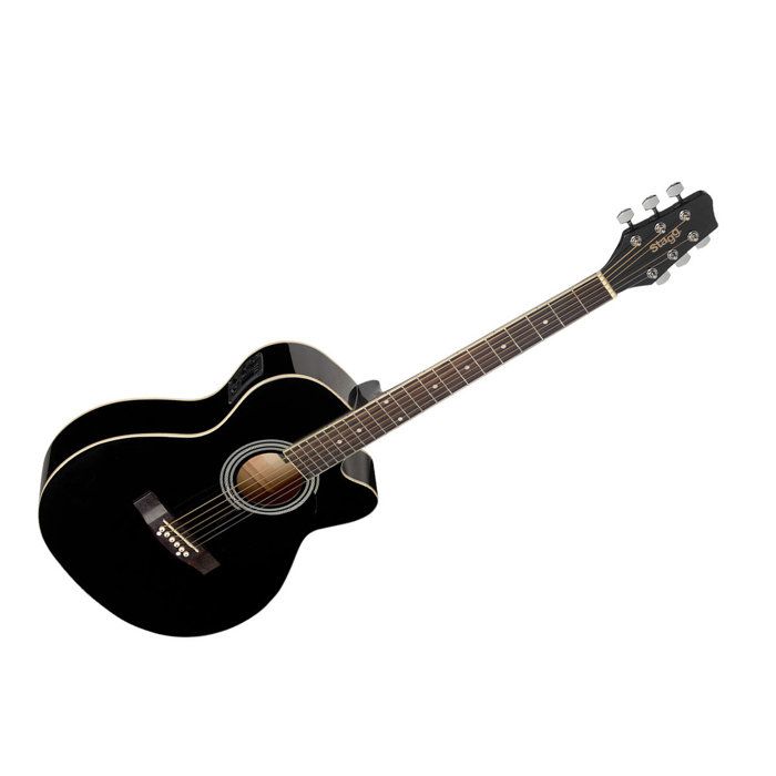 STAGG SA20ACE BLK Guitare Folk Electro - Noir