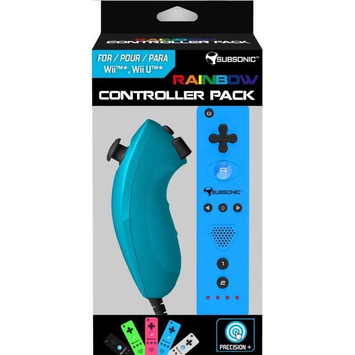 Manette Sans Fil Avec Vibration Et Haut-parleur Pour Wii Et Wii U - Style Pro, Bluetooth, Neuve
