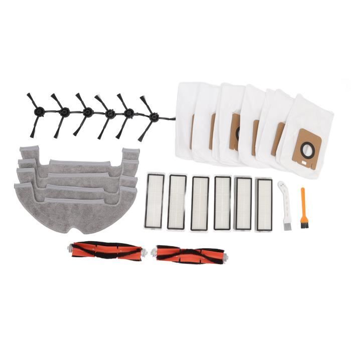 Kit Accessoires Balayeuse Yeedi K650 - Vadrouille Lavable, Brosses, Filtres - Pièces De Rechange