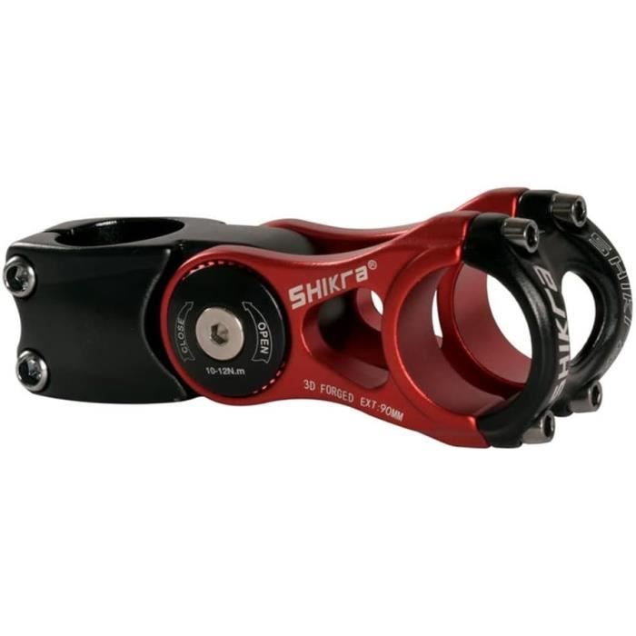 Potence Velo Route Potence De Vélo Réglable 25,4 Mm - Rehausseur De Guidon Col De Cygne - Alliage Aluminium - Pour Vélo Route, Cruiser, VTT Potence Rehausseur Guidon 25.4mm Alliage Alu