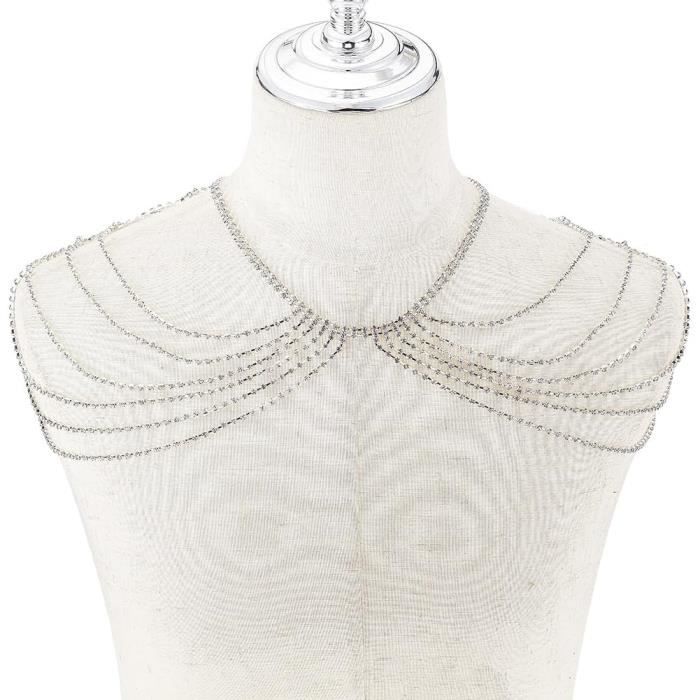 Chaîne D’Épaule Boho NICENEEDED - Or - Perles Et Métal - Adjustable Pour Mariée, Plage Ou Soirée