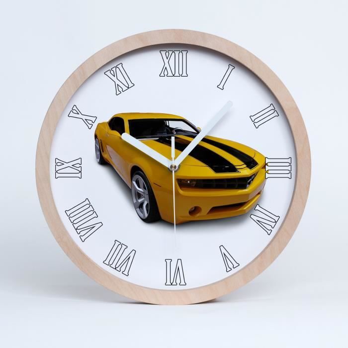 Horloge murale de voiture de sport
