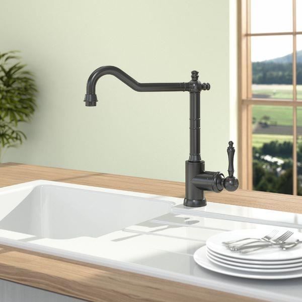Robinet cuisine Villeroy & Boch Avia 2.0 Inox doré Bec pivotant 360° Économie deau - vue 2