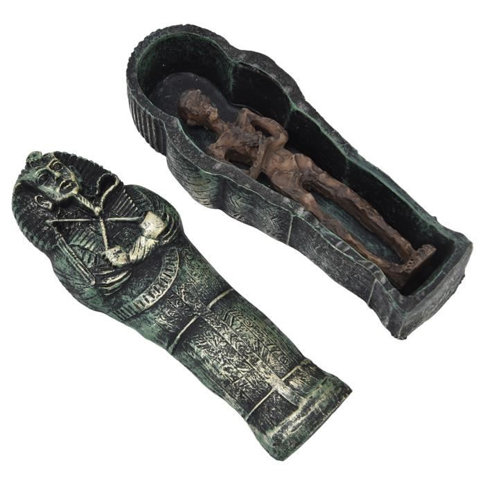 Miniature Momie égyptienne Avec Cercueil En Bois - échelle N (1:160) - Résine à Peindre