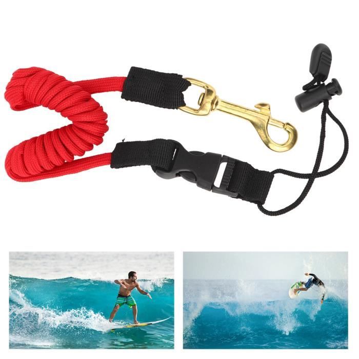 2 Laisses élastiques Pour Pagaie De Kayak - 37 Cm, Rouges, Neuves