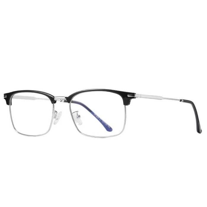 Ototon Lunettes Anti Lumiere Bleue Monture Rond en M/étal Lunettes de Bureau Anti Fatigue Pour Femme Homme PC TV Tablette