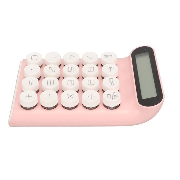 Calculatrice Mécanique Violette Brensty - Écran LCD, Alimentation Solaire, 10 Chiffres, Dimensions 9.5 X 15.8 X 2.8 Cm