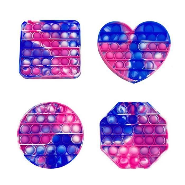Jouets Sensoriels Push Pop Bubble Fidget - Lot De 10 Packs - Pour Enfants, Autisme, Besoins Spéciaux - Neuf